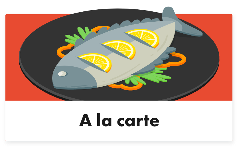 A la carte - Tabletmenukaart - Digitale menukaart