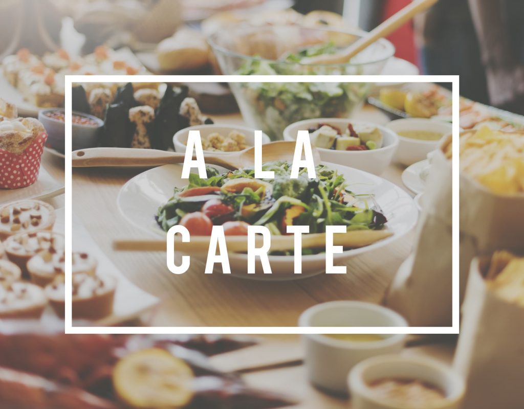 a la carte - tabletmenukaart